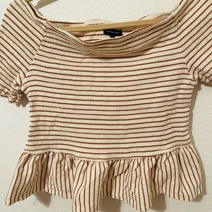 Striped Offshoulder Top